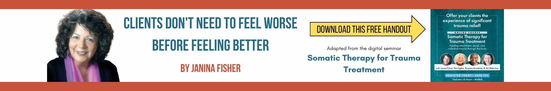 Download Your Free Handout from the Somatic Therapy for Trauma Treatment