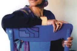 A headshot of a woman