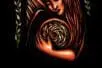 An illustration of a woman holding a ball of energy