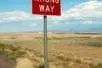 A sign that reads "wrong way"