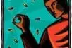 An illustration of a person holding a pill