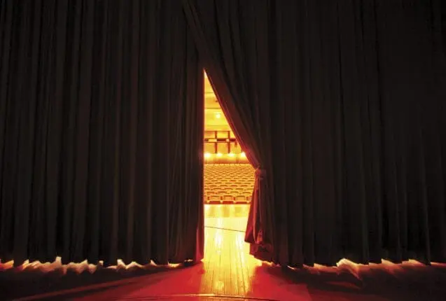 A theater curtain