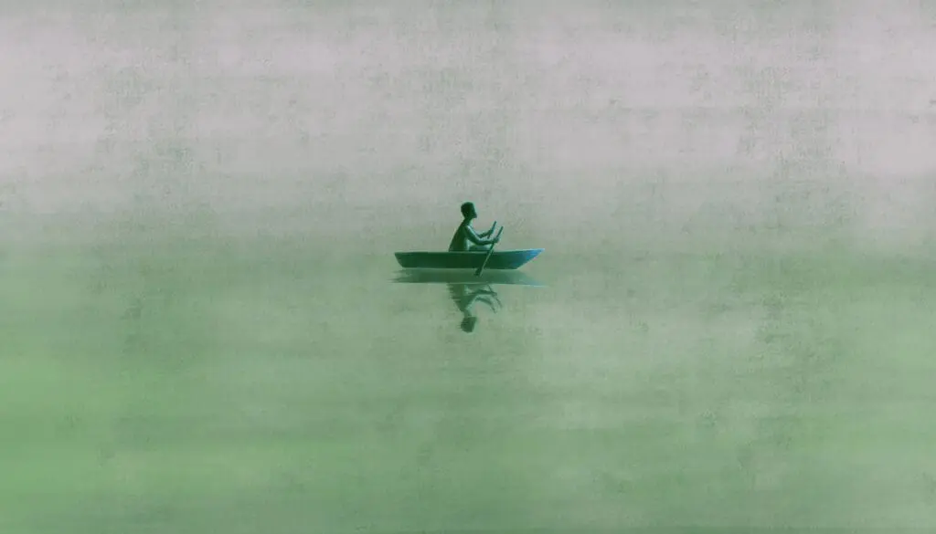 Illustration of a person on a boat / iStock Jorm Sangsorn