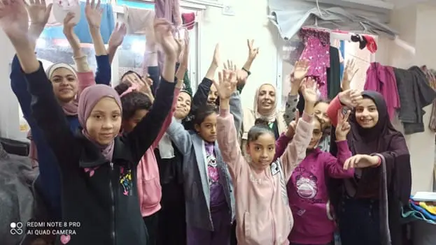 Women and children in Gaza