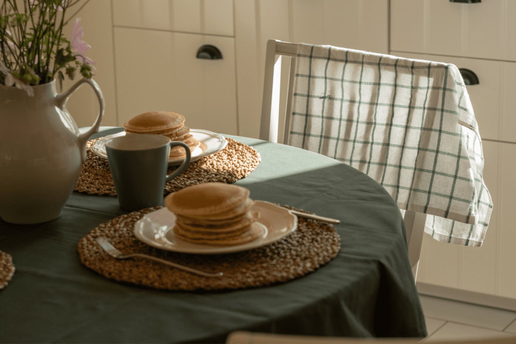 pancakes on a table