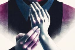 Illustration of two hands, one tapping the other